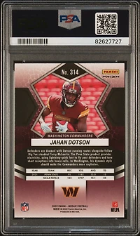 2022 Panini Mosaic 314 Jahan Dotson Mosaic PSA 10