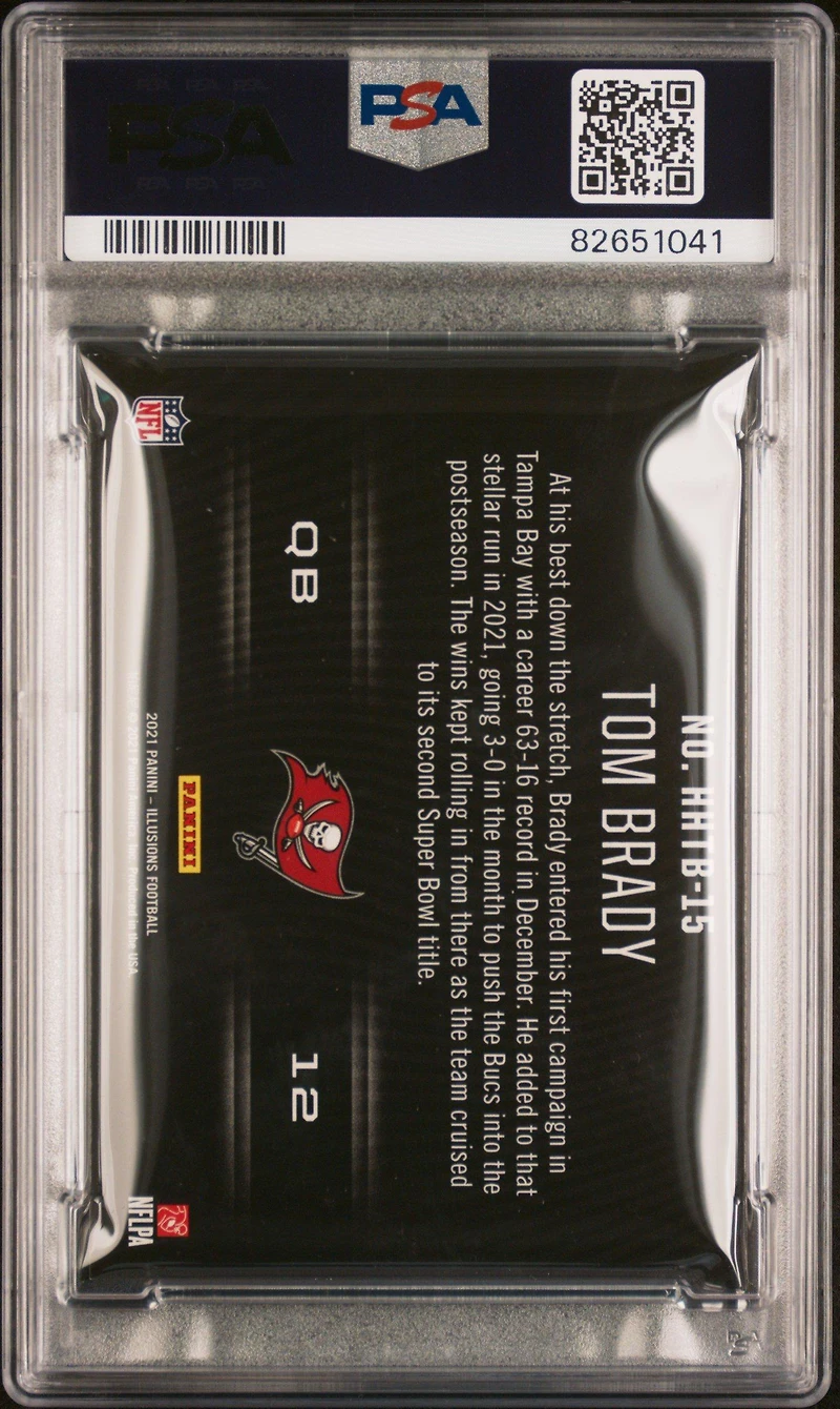 2021 Panini Illusions Holoheroes Hhtb-15 Tom Brady PSA 9