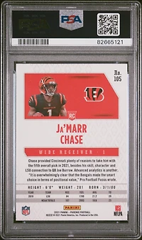2021 Panini Phoenix 105 Ja'marr Chase PSA 10