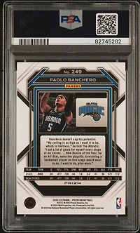 2022 Panini Prizm 249 Paolo Banchero Ruby Wave PSA 10