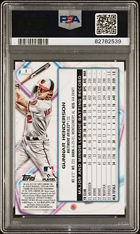 2023 Topps Cosmic Chrome 2 Gunnar Henderson PSA 10