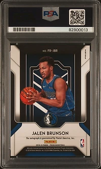 2018 Panini Prizm Fast Break Rookie Autographs Frjbr Jalen Brunson PSA 10