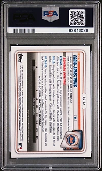 2020 Bowman Draft Chrome Sapphire Edition Bd72 Pete Crow-armstrong PSA 10