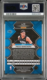 2022 Panini Mosaic 231 Paolo Banchero PSA