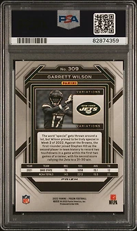 2022 Panini Prizm 309 Garrett Wilson Variation PSA 10