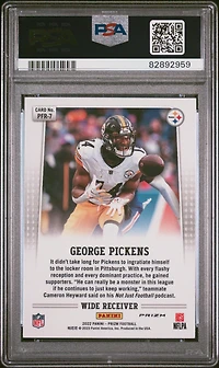 2022 Panini Prizm Prizm Flashback Rookie Pfr7 George Pickens Silver PSA 10