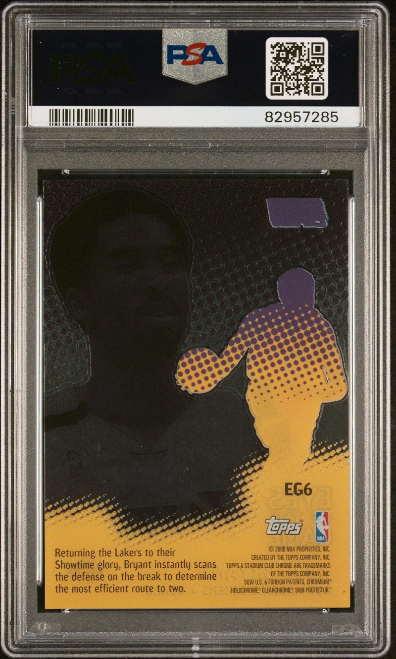 1999 Stadium Club Chrome Eyes Of The Game Eg6 Kobe Bryant PSA 9