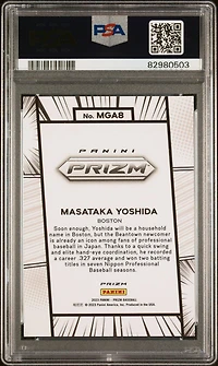 2023 Panini Prizm Manga Mga8 Masataka Yoshida PSA 9