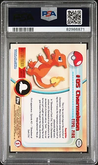 1999 Topps Pokemon Tv 5 Charmeleon PSA 9
