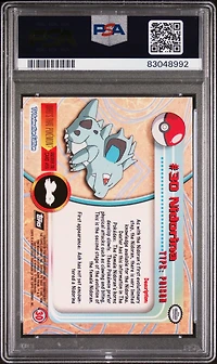1999 Topps Pokemon Tv 30 Nidorina Foil PSA 9