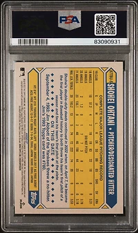 2022 Topps Update 1987 Topps Baseball 87tbu5 Shohei Ohtani PSA 10
