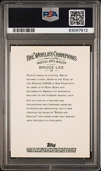2007 Topps Allen & Ginter 72 Bruce Lee PSA 10