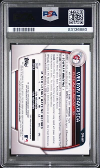 2023 Bowman Chrome Prospect Autographs Cpawf Welbyn Francisca PSA 10