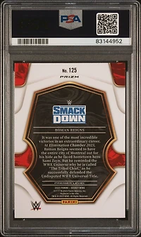 2023 Panini Select Wwe 125 Roman Reigns Tri-color PSA 10