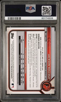 2022 Bowman Draft Bdc168 Jackson Holliday Chrome-black & White Raywave Refractor PSA 10