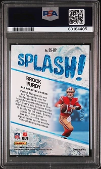 2023 Panini Mosaic Splash Ssbp Brock Purdy PSA 10