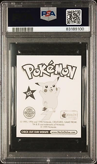 1999 Merlin Pokemon S22 Snorlax-prism PSA 9