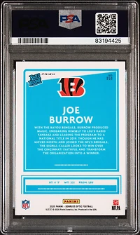 2020 Panini Donruss Optic 151 Joe Burrow Holo PSA 9