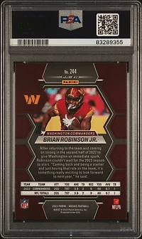 2023 Panini Mosaic 244 Brian Robinson Jr. Honeycomb PSA 10