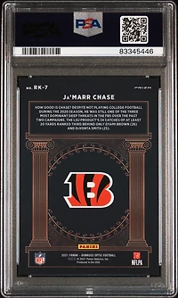 2021 Panini Donruss Optic Rookie Kings Rk7 Ja'marr Chase PSA 9