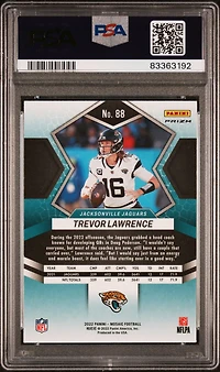 2022 Panini Mosaic 88 Trevor Lawrence Camo Pink PSA 10