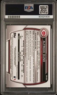 2023 Bowman Chrome Prospect Autographs Cpaadu Alfredo Duno Refractor PSA 10