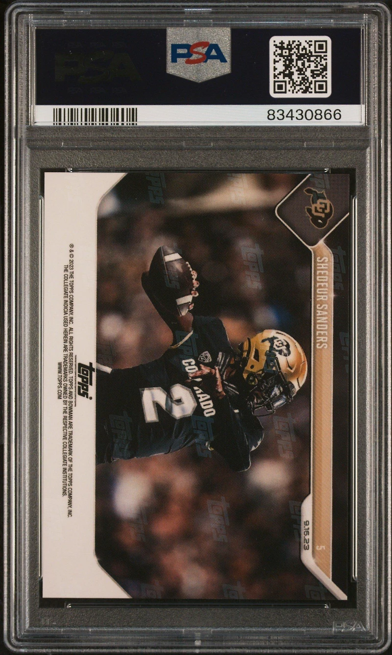 2023 Bowman U Now 5 Shedeur Sanders PSA 10