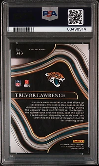 2021 Panini Select 343 Trevor Lawrence PSA 10