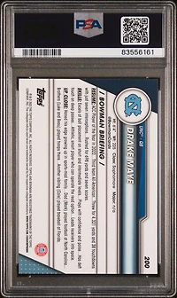 2023 Bowman University Chrome 200 Drake Maye PSA