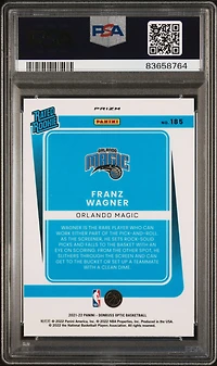 2021 Panini Donruss Optic 185 Franz Wagner Holo PSA 10