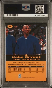 1996 Score Board All Sport Ppf 11 Kobe Bryant PSA 9