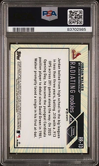 2023 Topps Chrome Radiating Rookies Rr13 Jordan Walker PSA 10