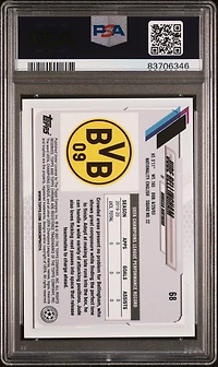 2020 Topps Chrome Uefa Champions League Sapphire Edition 68 Jude Bellingham PSA 9