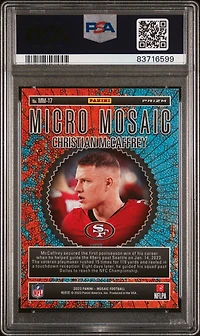 2023 Panini Mosaic Micro Mosaic Mm17 Christian Mccaffrey PSA 10