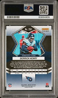 2022 Panini Mosaic 261 Derrick Henry Red Sparkle PSA 10
