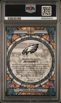 2023 Panini Mosaic Stained Glass Sg3 Jalen Hurts PSA 10