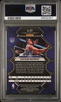 2022 Panini Mosaic 227 Keegan Murray Silver PSA 9