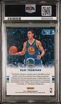 2012 Panini Marquee 163 Klay Thompson PSA 9