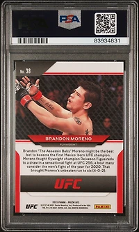 2021 Panini Prizm Ufc 38 Brandon Moreno PSA 10