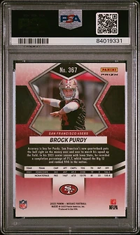 2022 Panini Mosaic 367 Brock Purdy Mosaic PSA 10