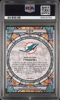 2023 Panini Mosaic Stained Glass Sg16 Tyreek Hill PSA