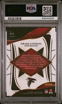 2021 Panini Select 411 Drake London PSA 10