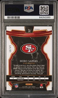 2019 Panini Select 29 Deebo Samuel PSA 9