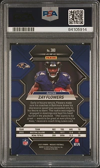 2023 Panini Mosaic 380 Zay Flowers Red PSA 10
