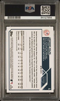 2023 Topps Chrome 4 Anthony Volpe Negative Refractor PSA 10