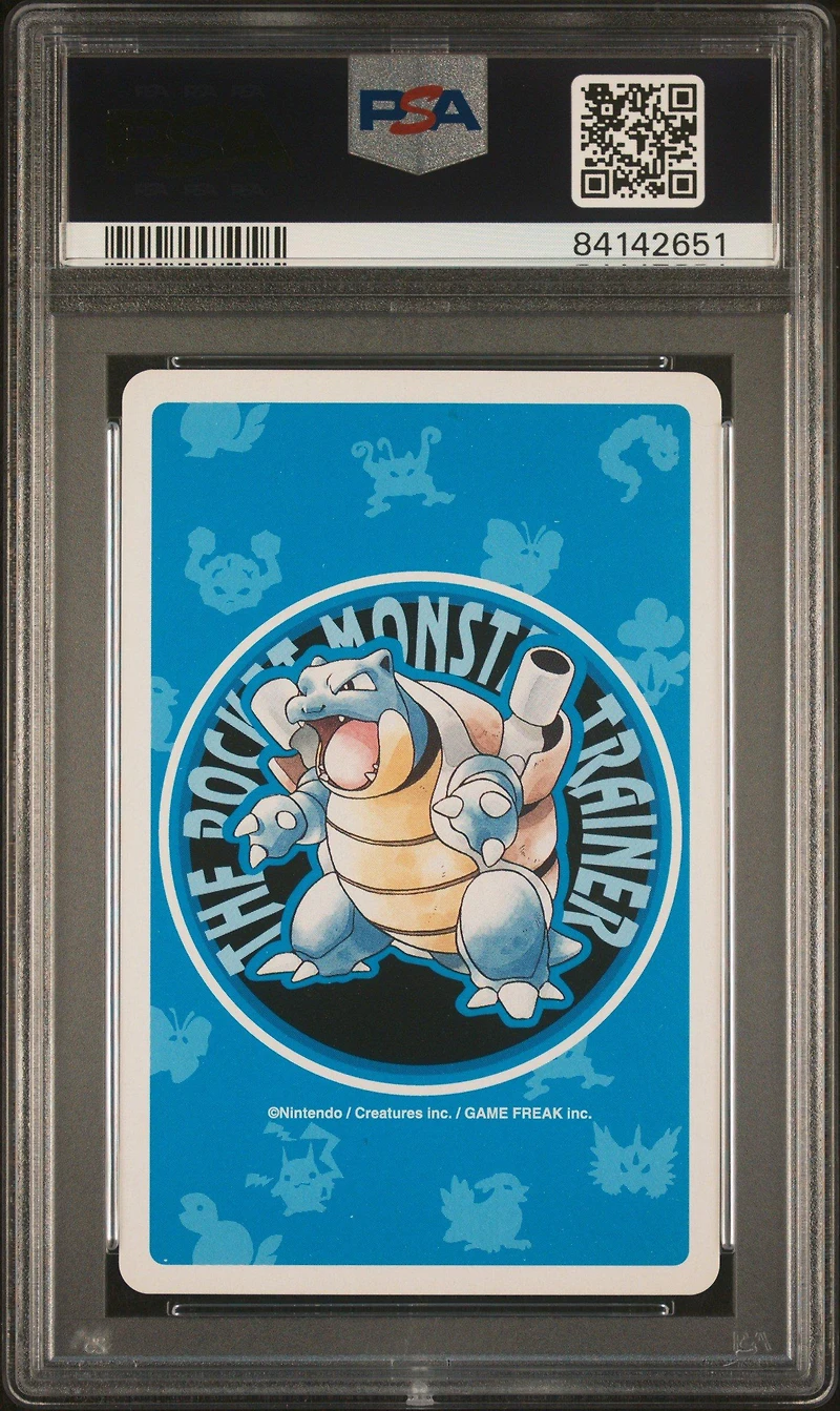 1998 Pokemon Blue Version Playing Cards 143 Snorlax 4 Of Spades PSA 10