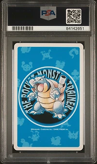 1998 Pokemon Blue Version Playing Cards 143 Snorlax 4 Of Spades PSA 10