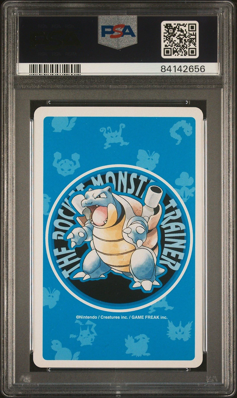 1998 Pokemon Blue Version Playing Cards  Blue Jack Of Spades PSA 10