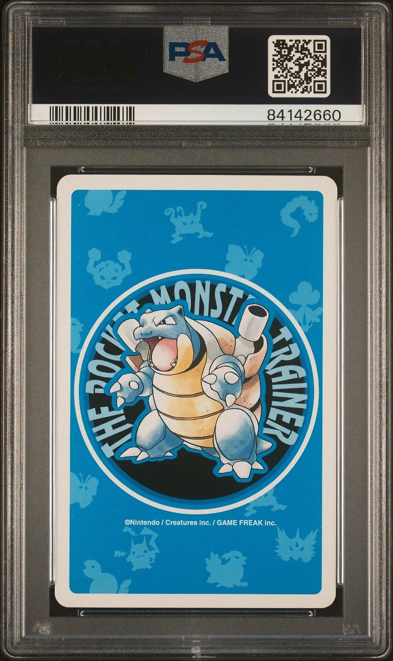 1998 Pokemon Blue Version Playing Cards  Professor Oak Joker PSA 8