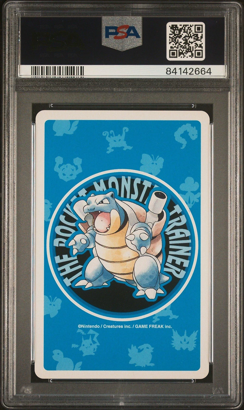 1998 Pokemon Blue Version Playing Cards 070 Weepinbell Queen Of Diamonds PSA 9